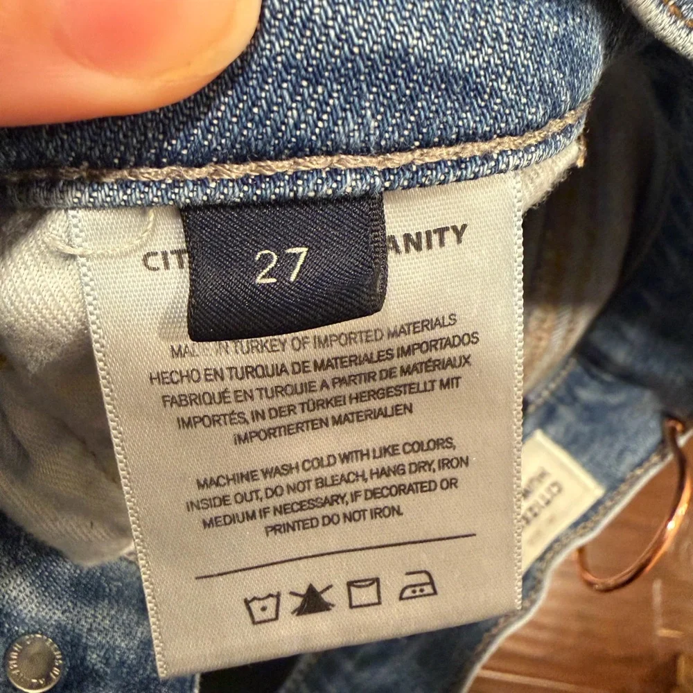 CITIZENS OF HUMANITY Isola Cropped Boot Jean Lawless Size 27 - Picture 7 of 8